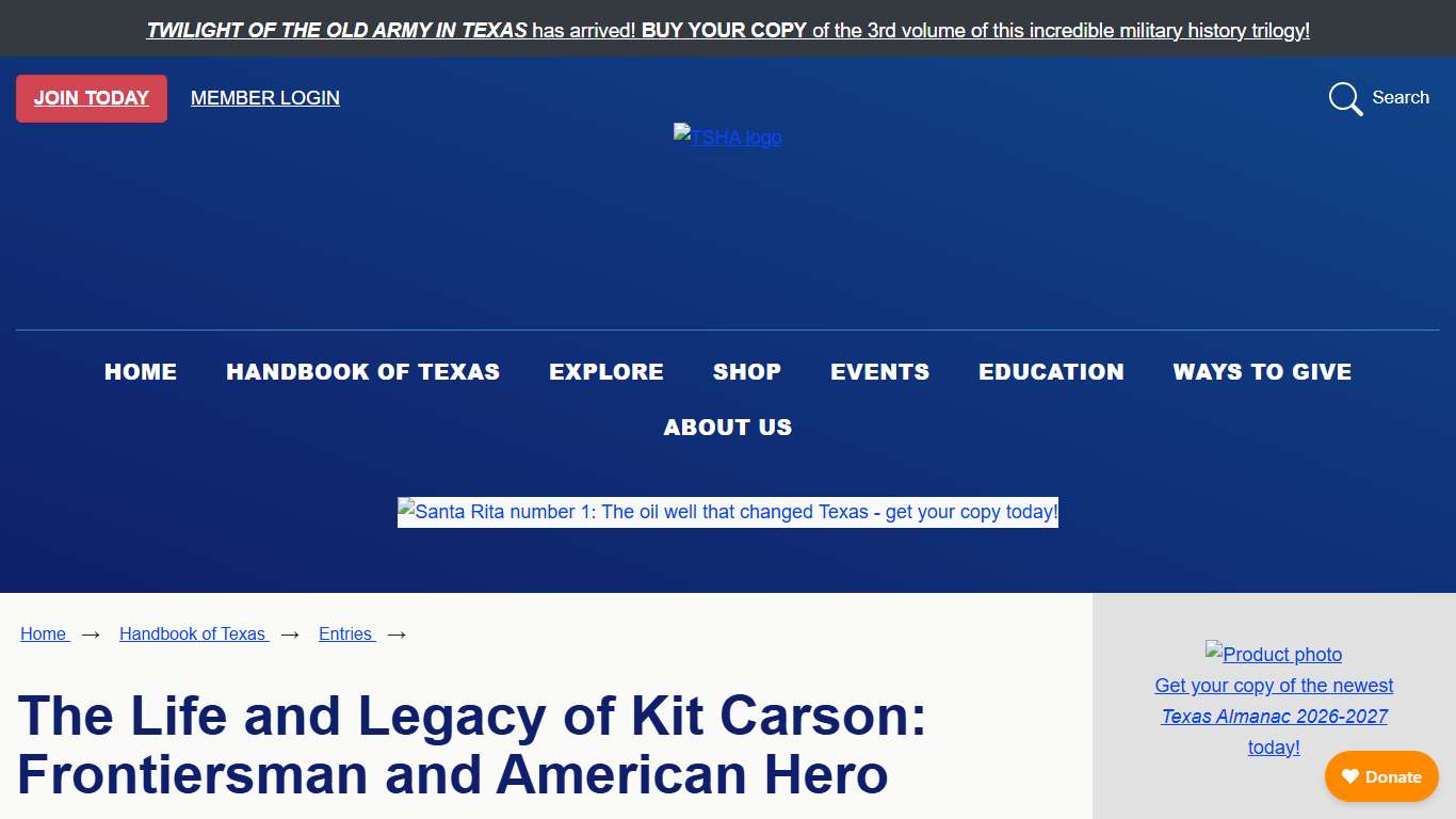 Carson, Christopher Houston [Kit]